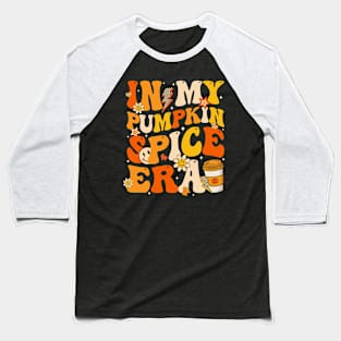 In My Pumpkin Spice Era Retro Happy Fall Autumn Thanksgiving Baseball T-Shirt